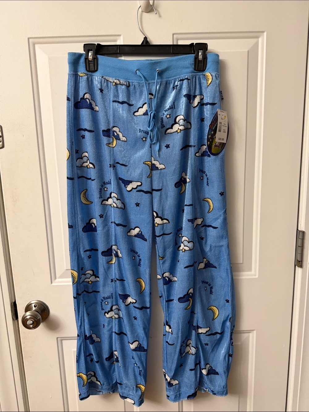 Mudd Light Blue Moon & Cloud Kids Pajama Pants